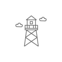 Wasser Turm Vektor Symbol Illustration
