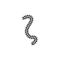 Mikrobe Vektor Symbol Illustration