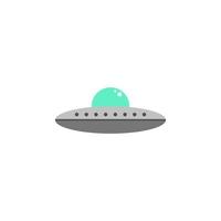 Aliens Schiff farbig Vektor Symbol Illustration