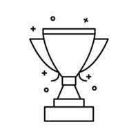 vergeben, Gewinner, Tasse Vektor Symbol Illustration