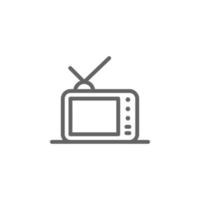 alt Fernsehen Vektor Symbol Illustration