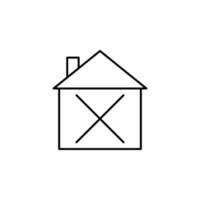 Haus Abriss Vektor Symbol Illustration