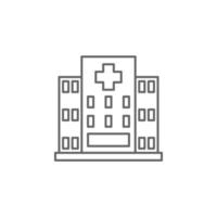 Gesundheit, bauen, Krankenhaus, Medizin Vektor Symbol Illustration