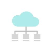 Wolke, Netzwerk Vektor Symbol Illustration
