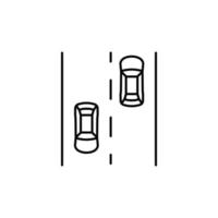 Autos, Straße Vektor Symbol Illustration
