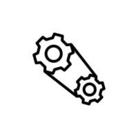 zeitliche Koordinierung Gürtel, Herstellung, Ausrüstung Vektor Symbol Illustration