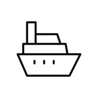 Schiff, Spielzeug Vektor Symbol Illustration