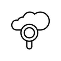 Wolke, Lupe Vektor Symbol Illustration