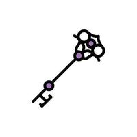 Schlüssel esoterisch Vektor Symbol Illustration
