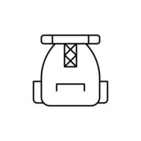 Tasche, Tasche Pack, Reise Vektor Symbol Illustration