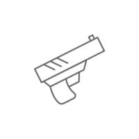 Wasser Gewehr Vektor Symbol Illustration