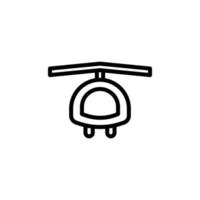 Hubschrauber Vektor Symbol Illustration