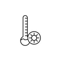 heiß Wetter Zeichen Vektor Symbol Illustration