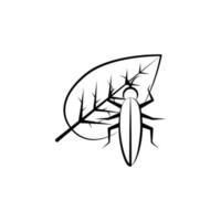 Insekt, Entomologie, Blatt Vektor Symbol Illustration