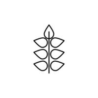 Pflanze Gliederung Vektor Symbol Illustration