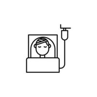 Versicherung, Unfall, Krankenhaus, Verletzung Vektor Symbol Illustration