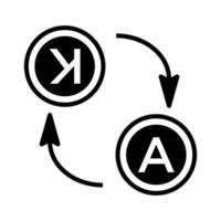 Übersetzung Symbol Design Vektor