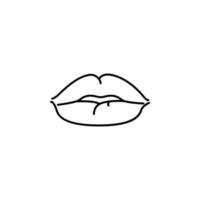 Lippen, Frau Vektor Symbol Illustration