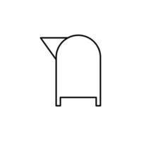 Post Box Zeichen Vektor Symbol Illustration