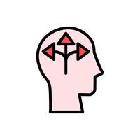 Kopf Pfeil Vektor Symbol Illustration