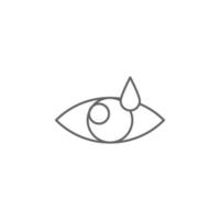 Gesundheit, Auge, Pflege, Augenheilkunde Vektor Symbol Illustration