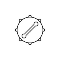 Bodhran, Irland, Trommel Vektor Symbol Illustration