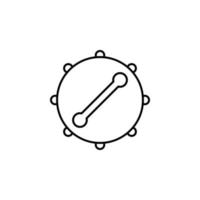 Bodhran, Irland, trumma vektor ikon illustration