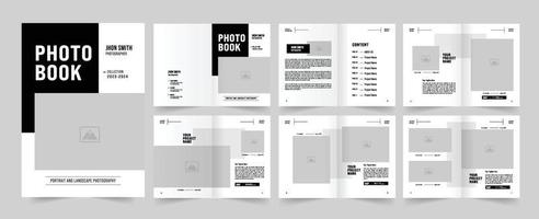 Foto Buch Design oder Portfolio Design Vorlage vektor