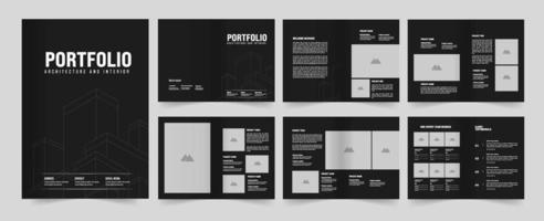 die Architektur Portfolio oder städtisch Portfolio vektor