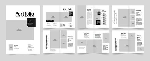 Portfolio Layout Vorlage Design. vektor