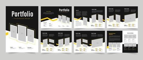 die Architektur Portfolio Design oder Portfolio Design vektor