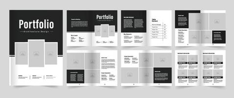Portfolio Design Layout oder echt Nachlass Portfolio Design vektor