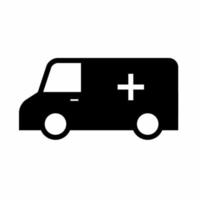 Krankenwagen Symbol einfach Vektor Illustration. Lager Vektor.