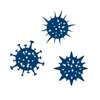 Symbol Corona Virus Infektion. Grippe Infektion. Medizin Warnung Pandemie Epidemie und Quarantäne. gefährlich Krankheit. Vektor Illustration
