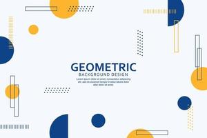 geometrisch Hintergrund mit abstrakt Formen Design vektor