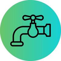 Wasserhahn-Vektor-Icon-Design vektor