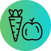 gesundes Lebensmittel-Vektor-Icon-Design vektor