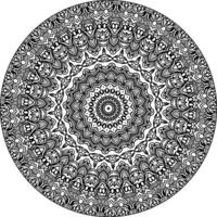 cirkulär mönster i form av mandala för henna, mehndi, tatuering, dekoration. dekorativ prydnad i etnisk orientalisk stil. färg bok sida. årgång dekorativ element. vektor