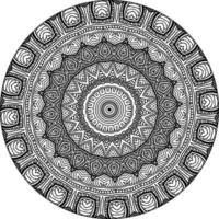 abstrakt Mandala Muster. Kunst auf das Mauer. Färbung Buch Spitze Muster das Tätowierung. Design zum ein Hintergrund Farbe Hemd und Fliese Aufkleber Design, dekorativ Kreis Ornament im ethnisch orientalisch Stil vektor