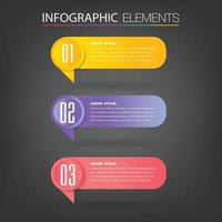 moderne Textfeldvorlage, Banner-Infografiken vektor