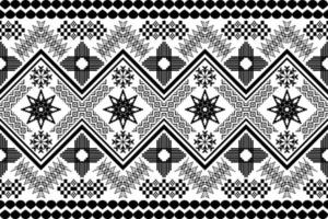 geometrisk etnisk orientalisk traditionell konst mönster.svart och vit ton.figur stam- broderi stil.design för etnisk bakgrund, tapeter, kläder, inslagning, tyg, element, sarong, vektor illustration