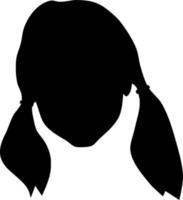 Vektor Silhouette von Frau auf Weiß Hintergrund