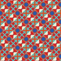 bunt Neo geometrisch Muster. Neo geometrisch nahtlos Zeitraum. Gitter mit Farbe geometrisch Formen. modern abstrakt Hintergrund Vektor