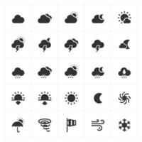 Symbol einstellen - - Wetter und Prognose vektor