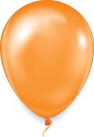 realistischer bunter heißluftballon. urlaub, fliegender glänzender ballon. isoliert auf weißem Hintergrund. vektor