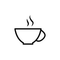 ein Tasse von Kaffee Vektor Symbol Illustration