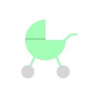 Kinderwagen, Kind Vektor Symbol Illustration