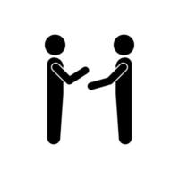 kommunikation mellan två människor vektor ikon illustration