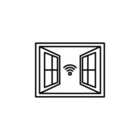 Clever Fenster Vektor Symbol Illustration