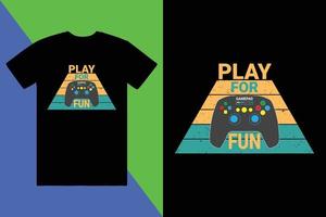 Spielen T-Shirt Design, Benutzerdefiniert T-Shirt Design, T-Shirt Design vektor